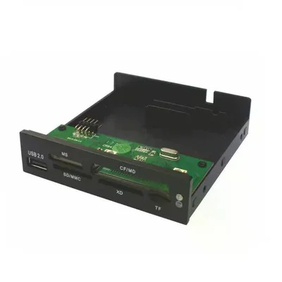 Leitor De Cartão K-mex Ac-f3221 Interno Baia 3,5” - Preto