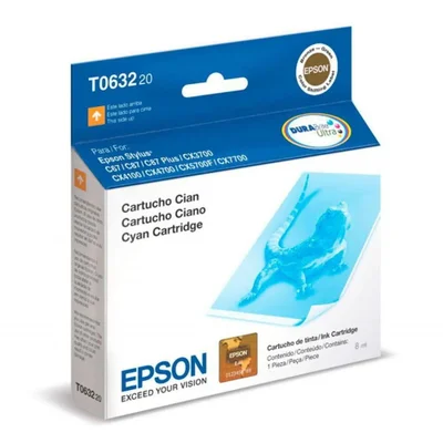 Cartucho De Tinta Epson To63220 Ciano | Stylus C67 C87 Cx3700 Cx4100