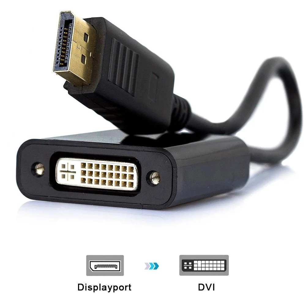 Imagem 2 de 4 do produto Cabo Adapatador Conversor Displayport Para Dvi-i Jc-cb-ddvi