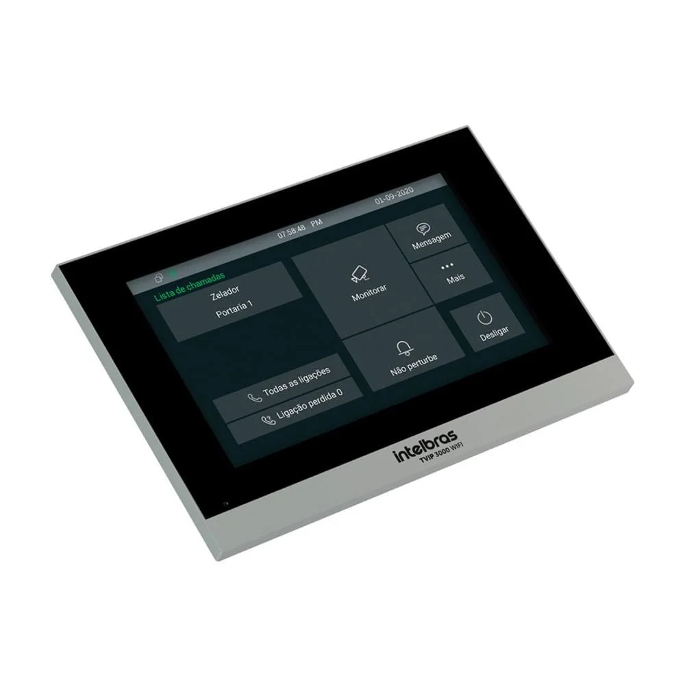 Imagem 2 de 5 do produto Terminal De Video Ip Universal Tvip 3000 Wifi Preto