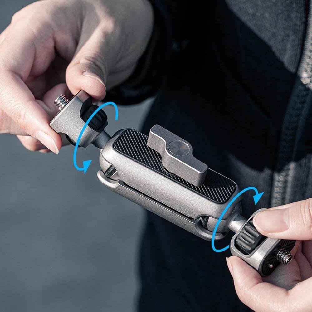 Suporte Conector Duplo Articulável Para Câmeras E Acessórios - Pgytech