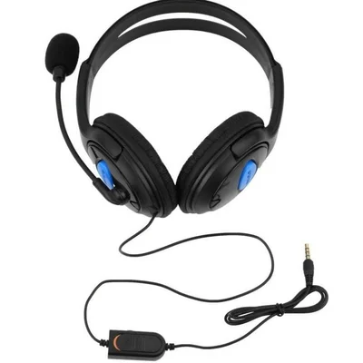 Fone De Ouvido Headset Estéreo Para Ps4 Playstation 4 Com Microfone - Preto