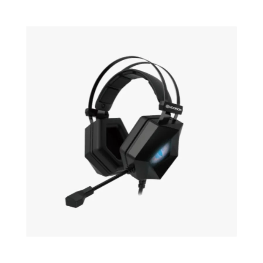 Headset Gamer Hoopson LED, Preto E Vermelho - F-201-VM Headset Gamer Hoopson LED, Preto E Vermelho - F-201-VM