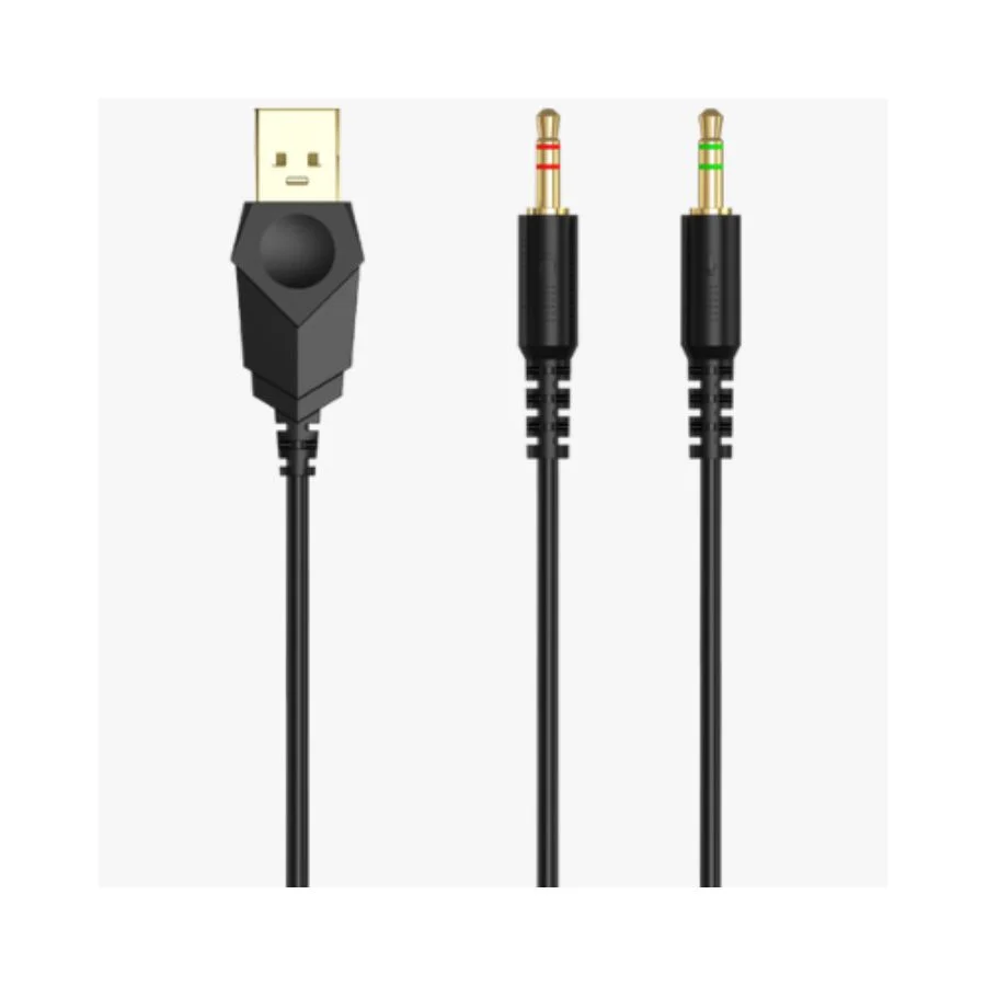Headset Gamer Hoopson LED, Preto E Vermelho - F-201-VM Headset Gamer Hoopson LED, Preto E Vermelho - F-201-VM