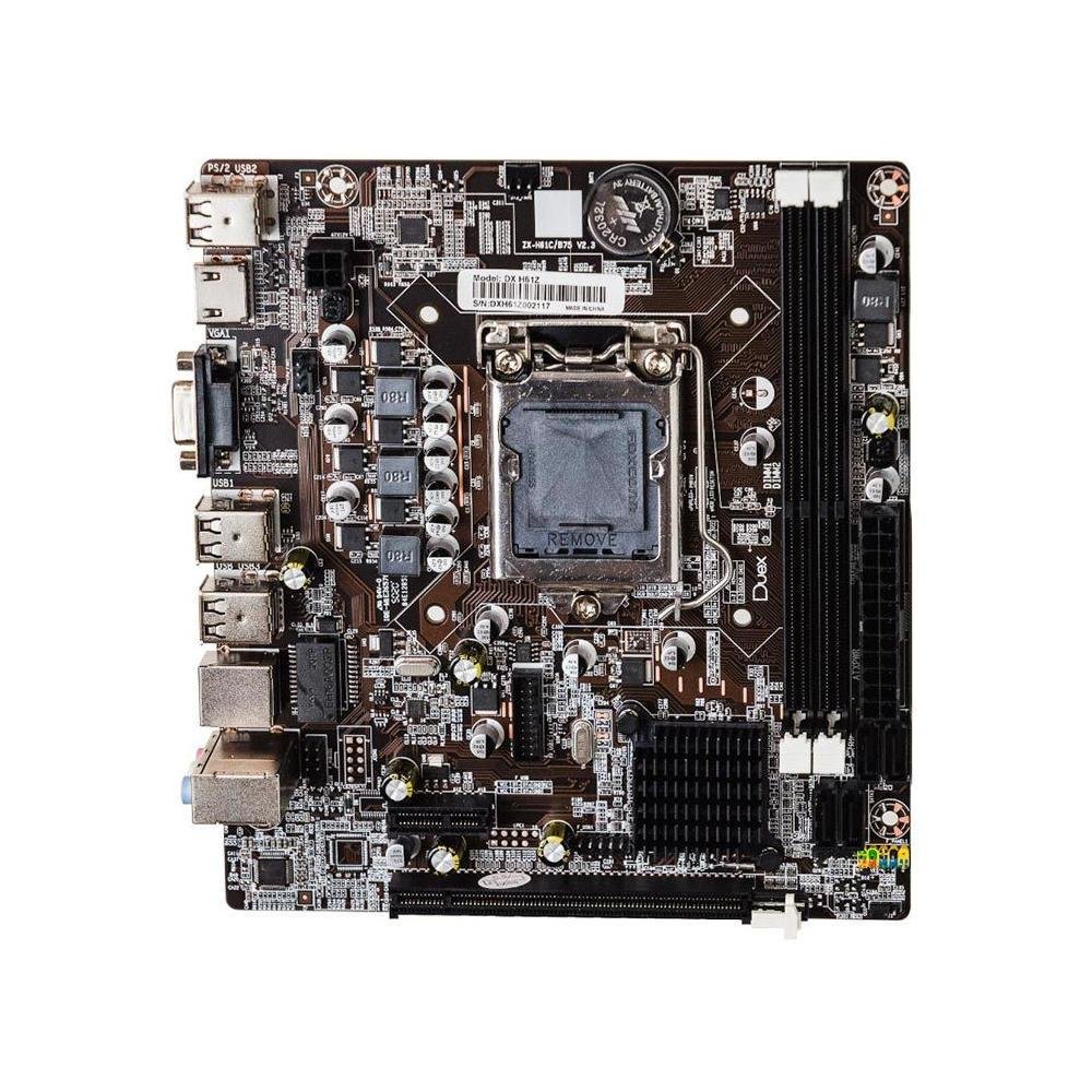 Placa-Mãe Duex DX H61Z, Intel LGA 1155, DDR3 - Escorrega o Preço