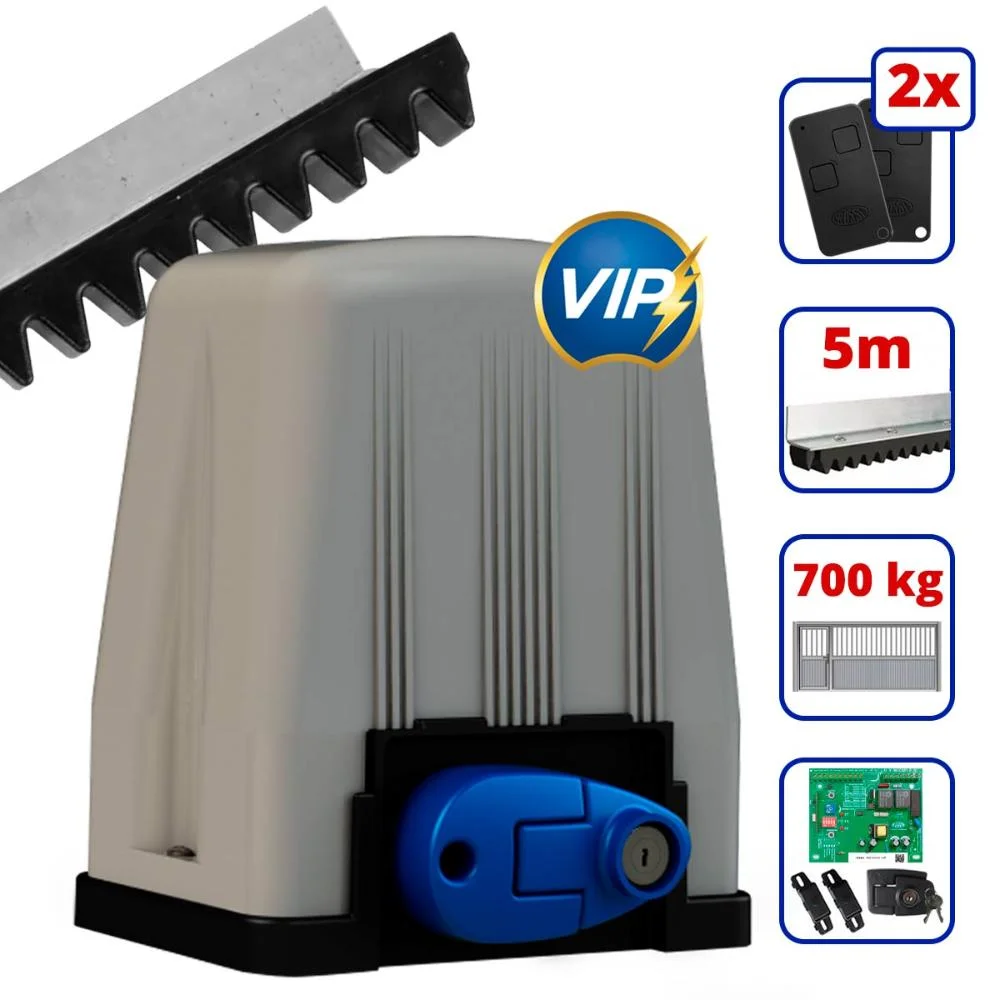 Imagem 3 de 3 do produto Kit Motor Automatizador Portão Deslizante Rossi Dz4 Vip 700kg 127v 1/3 Abertura Super Rapida 5 Metros - 127v