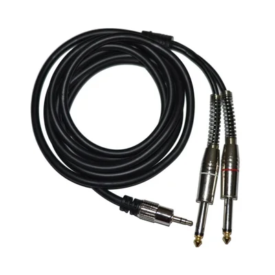 Cabo P2 Stereo Para 2x P10, Mono, Metal