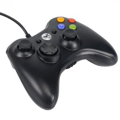 Controle Usb Com Fio Para Xbox 360 Computador Notebook Preto