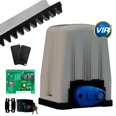 Kit Motor Automatizador De Portão Deslizante Rossi Dz4 Vip 127v 700kg 1/3 Abertura Super Rapida 6 Metros - 127v
