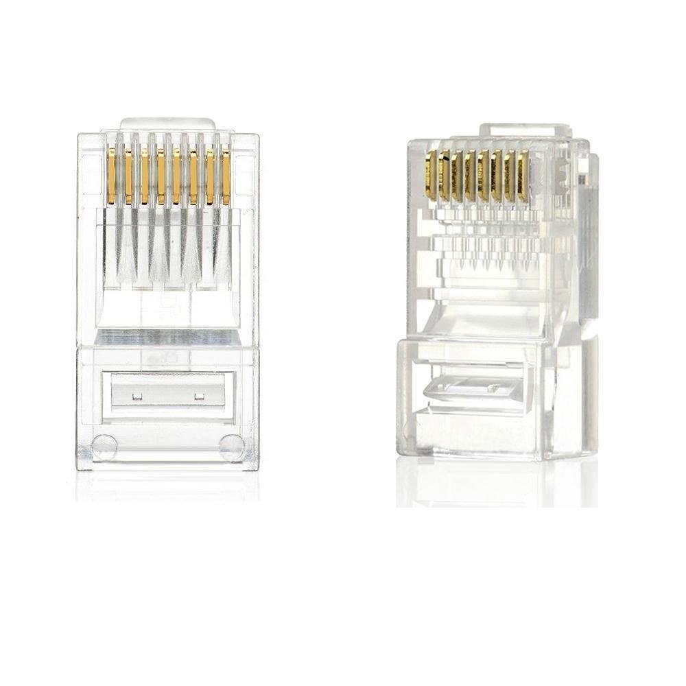 Imagem 3 de 5 do produto Conector RJ45 CAT5, com 10 Unidades