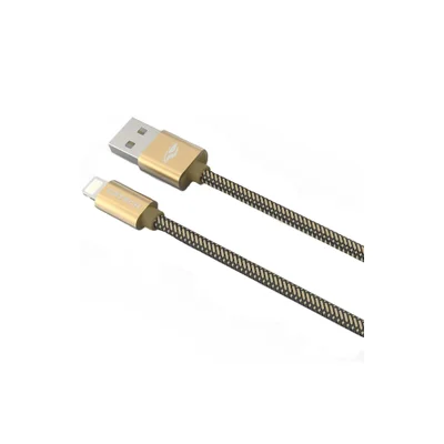 Cabo USB C3Tech, Lightning 2.0a, 2 Metros, Dourado - Cb-210gd