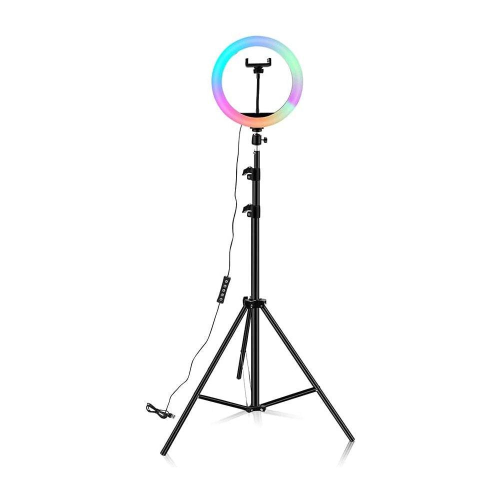 Imagem 2 de 5 do produto Ring Light de Mesa, com Tripé, Soft Ring Iluminador Circular, Diâmetro de  26cm
