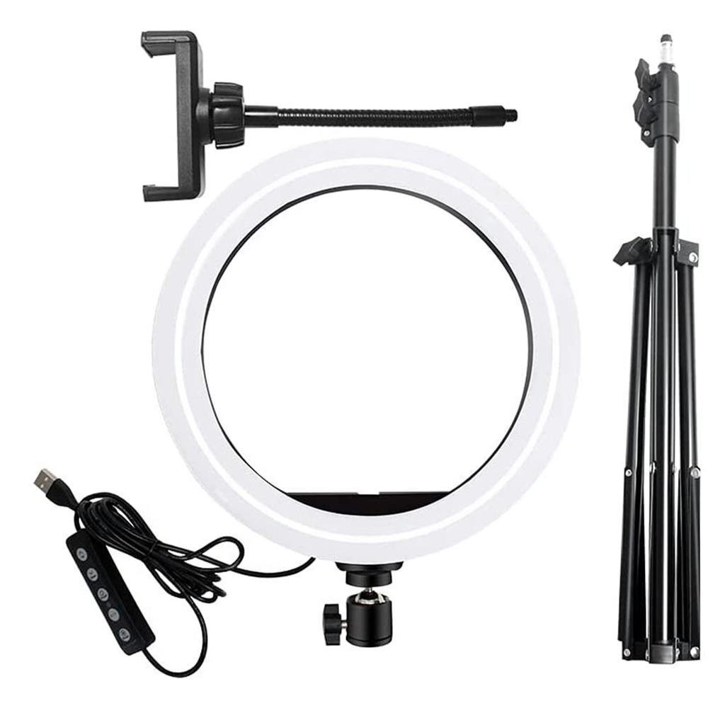 Imagem 3 de 5 do produto Ring Light de Mesa, com Tripé, Soft Ring Iluminador Circular, Diâmetro de  26cm