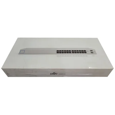 Switch 24 Portas 10/100/1000 Gigabit + 2 Slots Sfp Open Box Us-24 Ob Ubiquiti