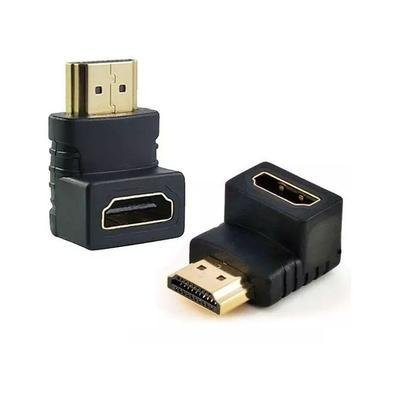 Adaptador Hdmi Com Ângulo De 90 Graus - Hdmi M X Hdmi F - Ad0104