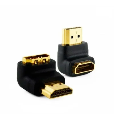 Adaptador Hdmi Com Ângulo De 90 Graus - Hdmi M X Hdmi F - Ad0104