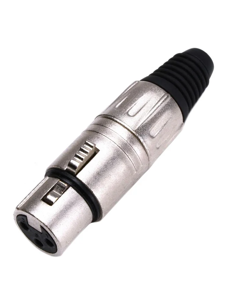 Imagem 2 de 5 do produto Plug Xlr Santo Angelo Canon Femea Niquel L3fnn01