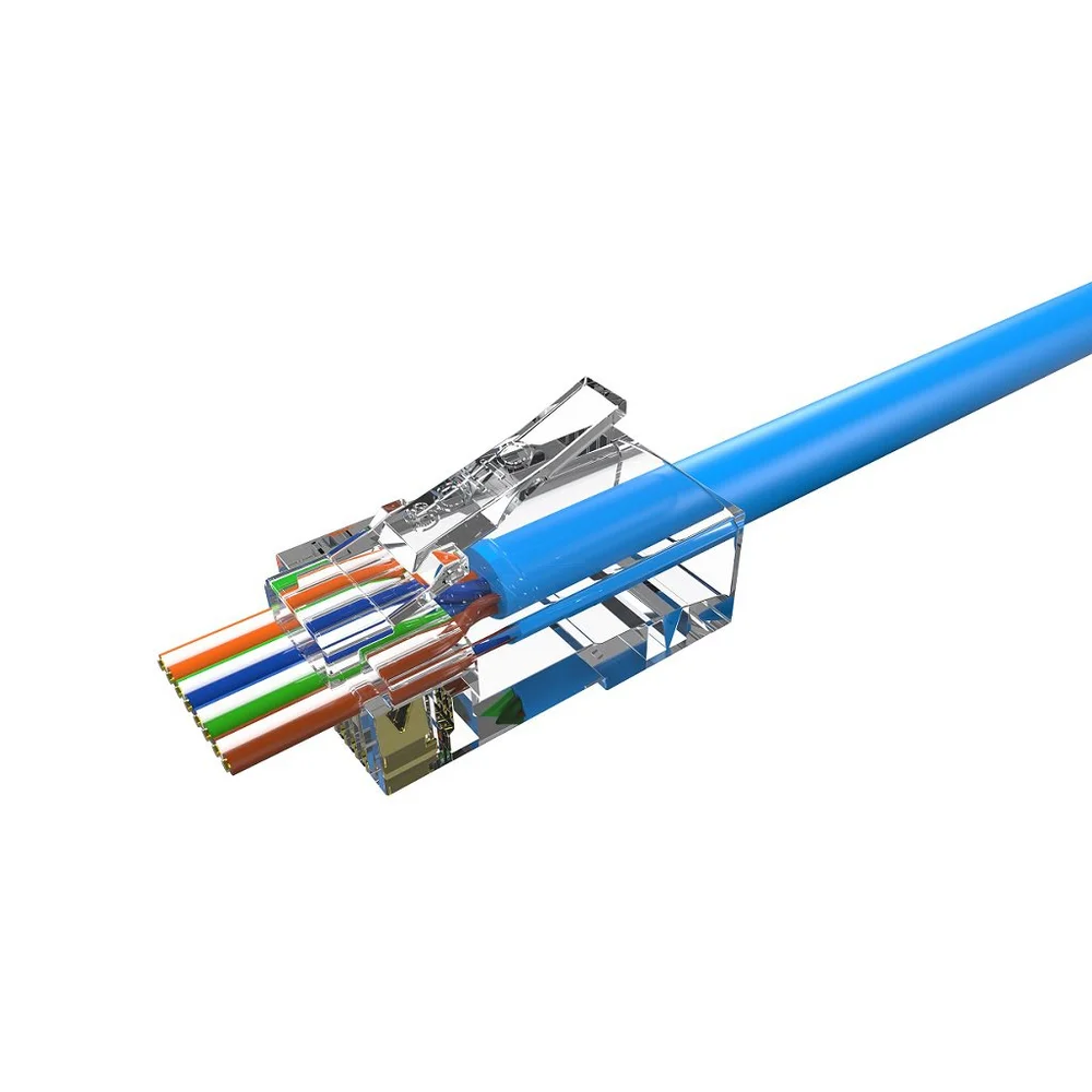 Imagem 2 de 3 do produto Conector RJ45 CAT6 Furukawa, Macho De Passagem, 500 Unidades - 35050297