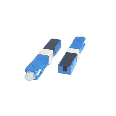 Fast Connector Sc/upc Com Clip E Trava Azul