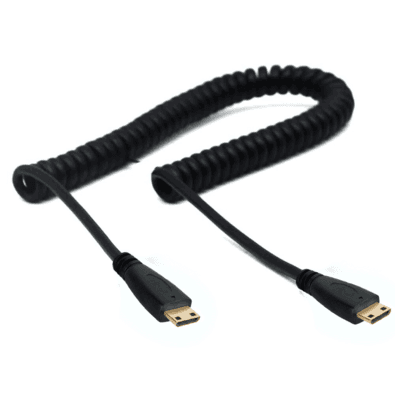 Cabo Espiral Mini-hdmi X Mini-hdmi 2.0 4k Hd De 25cm.