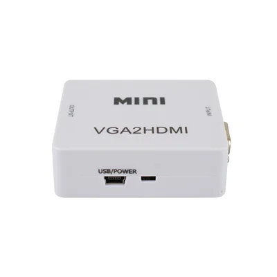 Conversor Evus Vga Para Hdmi Com Porta Entrada P2 3.5mm C-083
