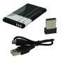 Mini Teclado Mouse Iluminado Led Touchpad Wireless Bluetooth Wifi Sem Fio Bateria Usb I8 Preto