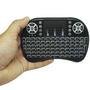 Mini Teclado Mouse Iluminado Led Touchpad Wireless Bluetooth Wifi Sem Fio Bateria Usb I8 Preto