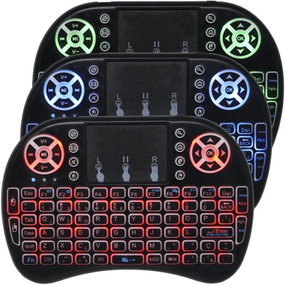 Imagem 2 de 4 do produto Mini Teclado Wireless Mini Keyboard Usb Sem Fio Com Touch Pad