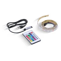 Fita De Led Vx Gaming RGB Com Controlador Conexão Usb 60 Pontos De Led 1 Metro - Lru1