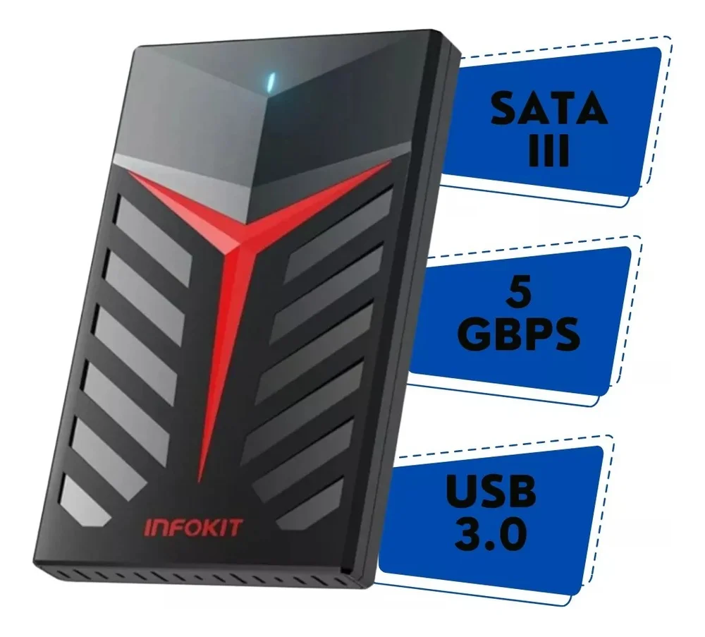 Case Externo Para Hd/ssd 2.5 Sata 3 Usb 3.0 Kp-hd003 Knup Case Externo Para Hd/ssd 2.5 Sata 3 Usb 3.0 Kp-hd003 Knup