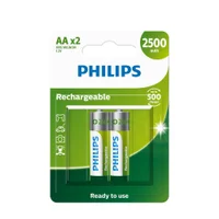 Pilha Recarregavel Philips Aa 2.500mah C/2 Unidade - R6b2rtu25/59