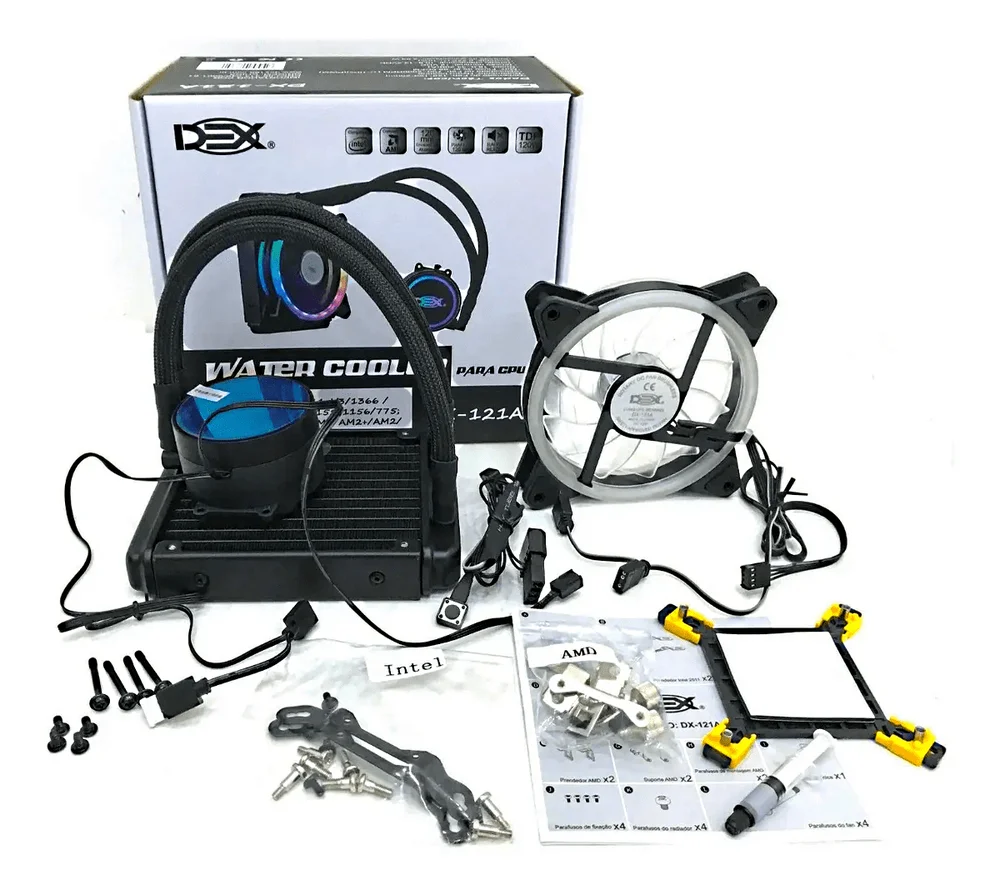 Water Cooler DEX, RGB LED, Intel e AMD, 120mm - DX-121A 7