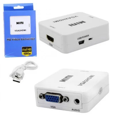 Adaptador Up Mini Conversor, VGA F HDMI F, Up Cabo MD9