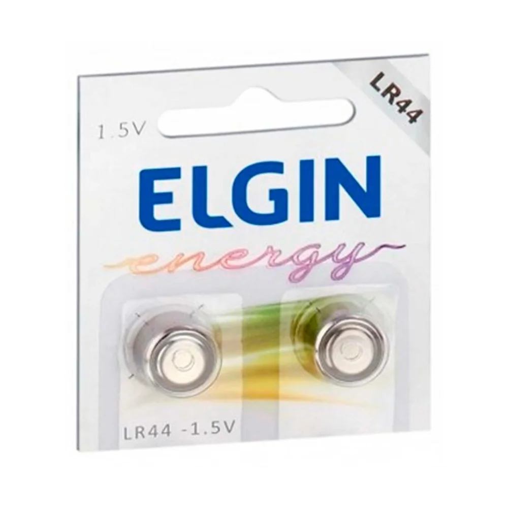 Bateria Alcalina Elgin Lr44 (a76 / Ag13) 82194 - Com 2 Unidades - Para Brinquedos, Calculadoras