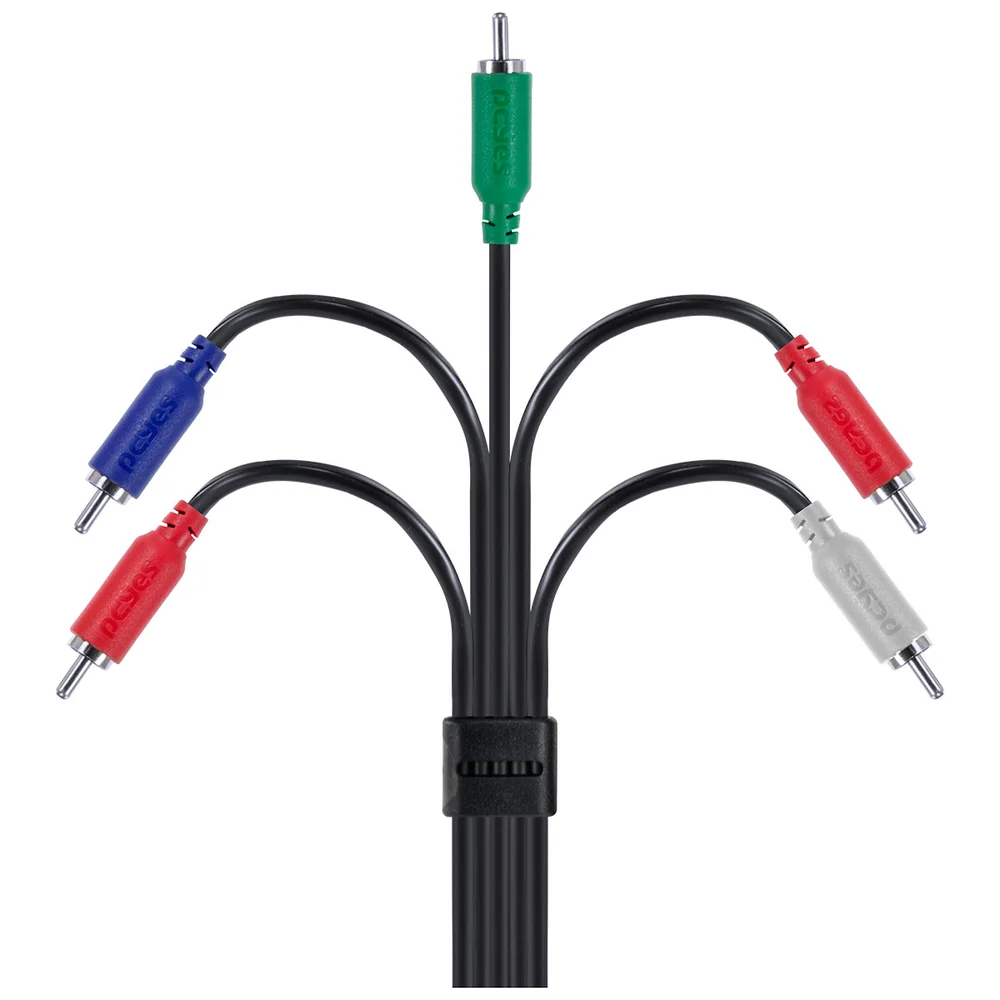 Imagem 4 de 5 do produto Cabo 5 RCA Macho Para 5 RCA Macho Pcyes, 2M, Video Componente - P5R-2