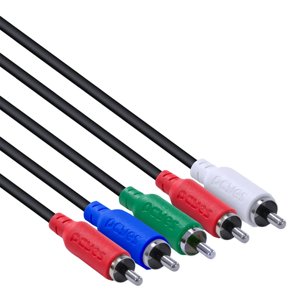 Imagem 5 de 5 do produto Cabo 5 RCA Macho Para 5 RCA Macho Pcyes, 2M, Video Componente - P5R-2