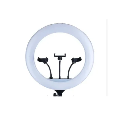 Suporte Smartphone Exbom Iluminador Ring Light 14" 240 LEDs 3200k 5600k Flexivel Ilum-r14w25