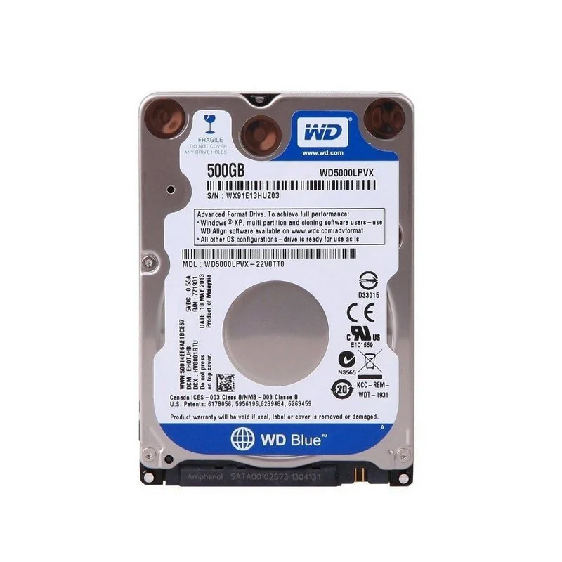 Hd Blue 500gb Notebook Western Digital KaBuM
