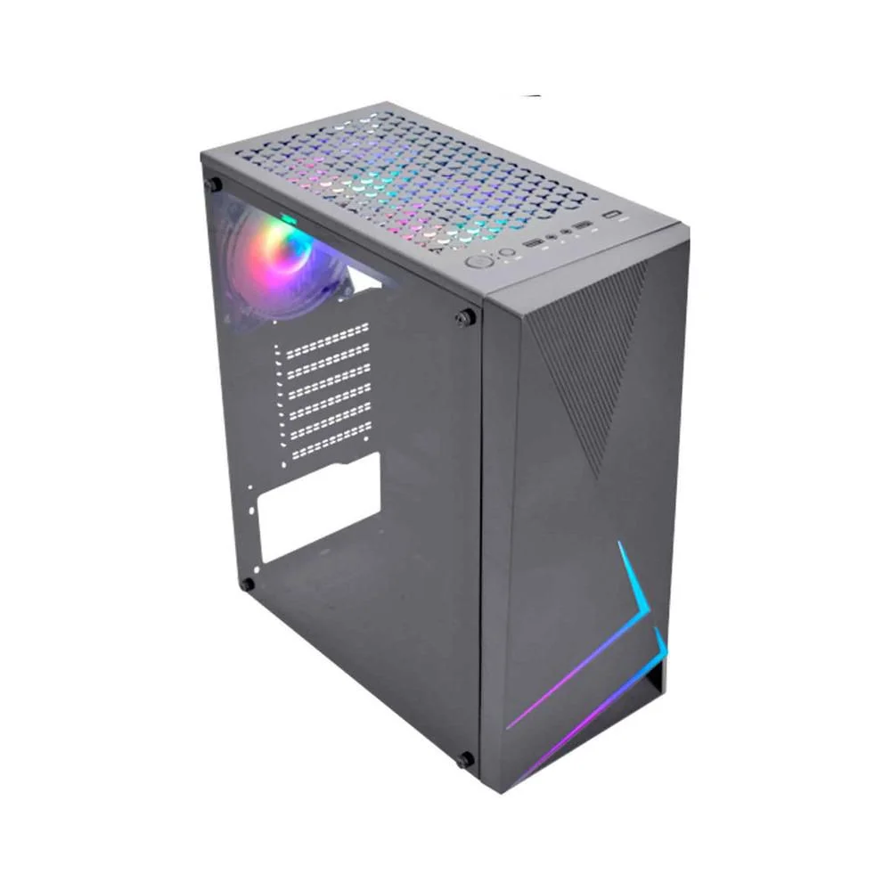 Imagem 4 de 5 do produto Gabinete Gaming Kratos II, Preto LED, RGB, K-Mex - CG-45TP