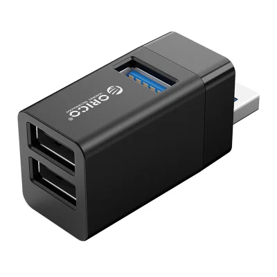 Mini Hub Usb3.0/2.0 3 Em 1 - Mini-u32 - Orico - Preto