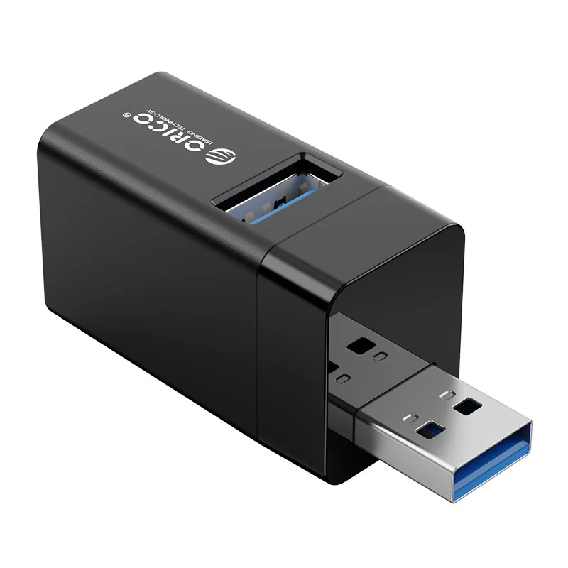 Imagem 4 de 4 do produto Mini Hub Usb3.0/2.0 3 Em 1 - Mini-u32 - Orico - Preto