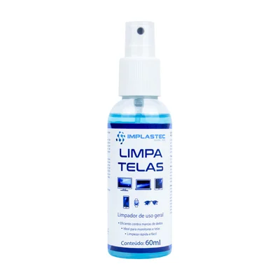 Spray De Limpeza Implastec Clean, Limpa Telas, 60ml