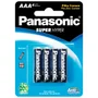 Pilha Palito Comum AAA, Com 4 Unidades Panasonic - R03UAL/4B400