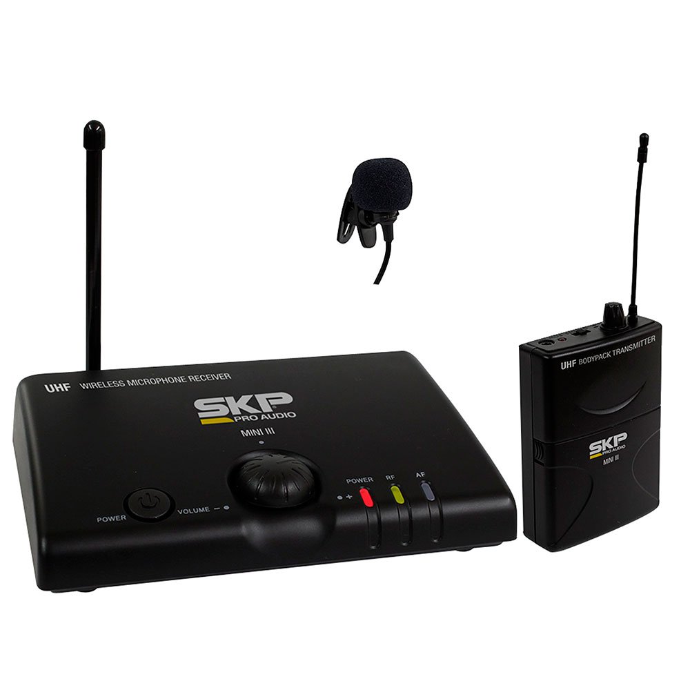 Microfone Sem Fio UHF De Lapela Mini-III, Distância Máxima De Operação: 50 Metros
