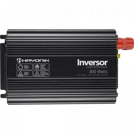 Imagem 2 de 4 do produto Inversor De Onda Hayonik Modificada, 300W, 127V, 24VDC - PW12-3