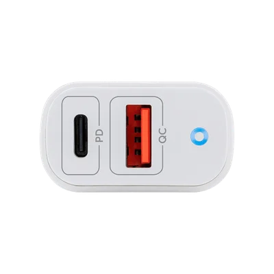 Fonte Carregadora Usb 2 Portas Usb Ec11 Power Branco