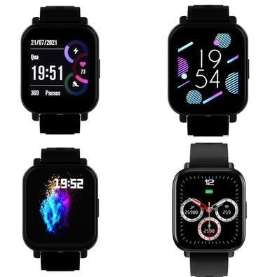 Relógio SmartWatch Digital App Bluetooth Musica Notificações - Preto