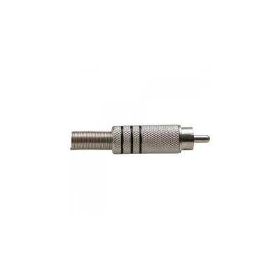 Plug Rca Niquelado C/mola 3fx 5,8mm Generico (7898566201565)