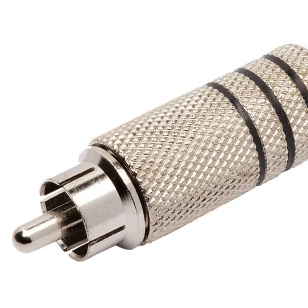 Imagem 4 de 4 do produto Plug Rca Niquelado C/mola 3fx 5,8mm Generico (7898566201565)