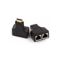 Extensor Hdmi Via Cabo De Rede - Hdmi Para Rj45 - (hdmi M X Rj45 F) - Alcance De Até 30 Metros